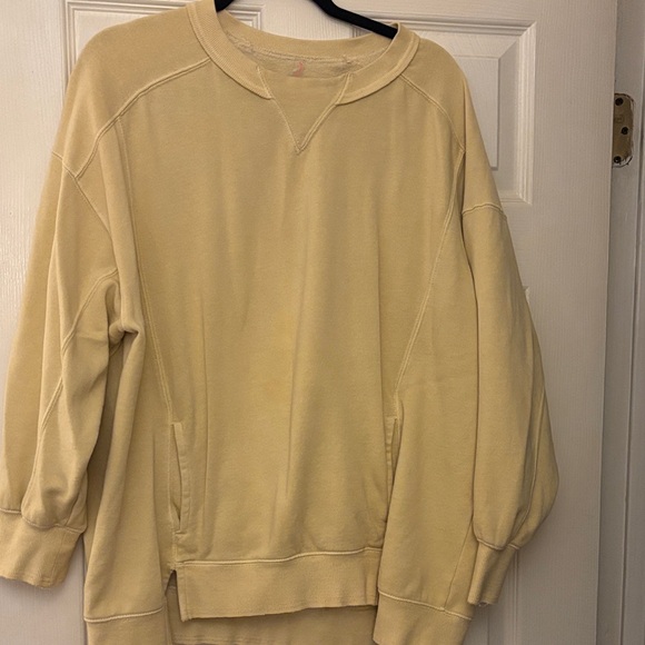 free people movement Tops - FP Movement by Free People Cream Sweatshirt